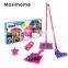 Masthome Household Plastic Broom bristle And Dustpan Set Microfiber Mops Cloth Sponge Brush for kids Children cleaning toys set