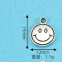Good Price Zinc Alloy Metal Making Accessories Metal Smiling Face 13x16mm Charm Pendant Jewelry