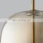 High Quality Hotel Bedside Led Table Light Art Style Metal And Glass Table Lamp