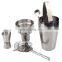 Premium Cocktail Shaker Bar Tools Set, Stylish Bamboo Stand Perfect Home Bartender Kit, All Bar Accessories