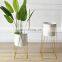 Manufacturing Wholesale Supplies Artifical Metal Gold Stand Indoor Plant Pots Flower