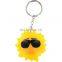 Wholesale bumble bee shape anti stress reliver PU foam ball key chain