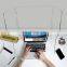 Acrylic Desktop Protective Sneeze Guard, Portable Plexiglass Isolation Barrier Against Cough Privacy Shield for School Office