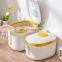 Food Storage Container Rice Dispenser Kitchen Space Saver Cereal Storage Box Dry Goods Container With Expelling Parasite Storage