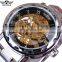 Winner Watch Top Luxury Mens Watch Fashion Skeleton Dial Automatic Mechanical Clock Stainless Steel Brand Watches Men Wrist