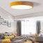 Nordic Macaron Ceiling Lamp LED Simple Modern Ultra-Thin Round Solid Wood Bedroom Ceiling Light