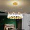 2022 New Design Children Room LED Pendant Light Crystal Chandelier Indoor Decorative Girls Crown Ceiling Lamp