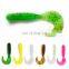 JOHNCOO Wholesale Fishing Lure Soft Plastic Single Twister Tail Lure Artificial Soft Bait