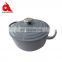 Enamel cast iron casserole with lid round deep pot and pan