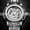 SINOBI Charming Hollow Out Visible Automatic Watch Support Drop Shipping Mechanical Watch Man 1248G Relogio Masculino