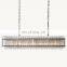Custom Modern LED Glass Metal SAN MARCO Rectangular Chandelier Hanging Kitchen Dining Living Room Hotel Lighting Home Decor