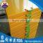 Yellow uhmwpe truck loading outrigger pads with handle
