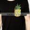 T-Shirt With Pineaple Print Pocket And Relaxed Skater Fit