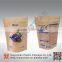 Stand up side gusset with window and printing kraft paper bag