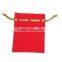 China Factory Customized Velvet Red Jewelry Bag Wholesales B194