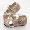 2016 Latest new princess girls shoes golden sequin baby tollder shoes