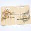 Retro Charm Zinc Alloy Wood Hair Accessories Bobby Pins For Girls