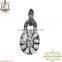 Rose Cut Diamond Studded Lock Pendant Jewelry, 925 Sterling Silver Diamond Designer Jewelry, Diamond Vintage Jewelry Wholesaler