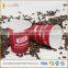 China Customized Logo Printing Paper Cup Disposable With PS Lids