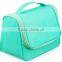 2016 New design custom travel cosmetic bag High quantity bule toiletry bags beautiful women makeup bag
