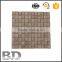 298x286x8mm cheap mix surface glass marble mosaic tile