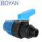 China manufacturer BOYAN pp single union compression male ball valve