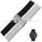 24mm Stainless steel with silicone packed bracelet wristbands watch band