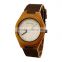 Top Quality Luxury Bamboo Wood Watch with Cow Leahter Strap Quartz Analog Men Wooden Wristwatch Relogio Feminino Clock