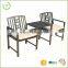 Steel garden bistro set with cushion patio steel bistro chair set with coffee table                        
                                                Quality Choice