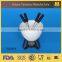 ceramic chocolate fondue pot and fondue fork stainless steel