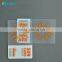 High quality pvc Transparent clear Member card
