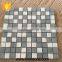 Top Quality Honed Sky Blue Mosaic+cararra Mosaic Chip Size25*25*10mm Silver Grey