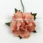 Peach, Small Handmade Mulberry Paper Flower, Wedding Party, Scrap-booking Crafts, Wholesale