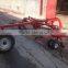 Hot sell tractor driven wide grass rake with double side
