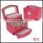Crocodile pattern automatic jewelry bo top grade leather equisite jewelry bo with three layers of jewelry bo