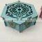 Arabic Laser Cut wooden wedding candy Box/sexangle elegant gift box