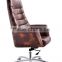 Brown Leather Chrome Frame Executive office boss chair HX-5A9033
