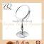 360 degree double sided round shape 5x magnifying cosmetic mirror