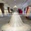 High quality off chinese dress pattern rhinestone long train bridal gown