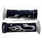7/8'' Black White Flame Dirt Bike Handle Grips