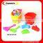 2015 new beach toy set,bucket,sand mold ,spade