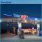 Stainless Steel Acrylic LED Oil Gas Station Sign Full Color Outdoor Displays Gas Station Signs