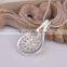 Wholesale 925 sterling silver cubic zirconia monogram necklace