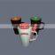 Ceramic simple design different color selections with spoon porcelain mug