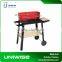 Wooden Steel Brazier BBQ Smoker Rectangular Trolly Grill