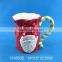 Custom Ceramic Christmas Mug with santa claus shape
