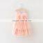 New model children designer one piece party dress baby girl summer dress of 5years old