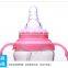 BPA Free Standar Neck Baby Feeding Bottle Food Grade silicone baby bottle with Handle Feeding Bottle Feeding Bottle Supplies