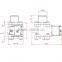 infrared sensor sanitary multi-way shower faucet regulator flower water magnetic valve