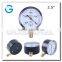 High quality black steel brass internal manometer mbar